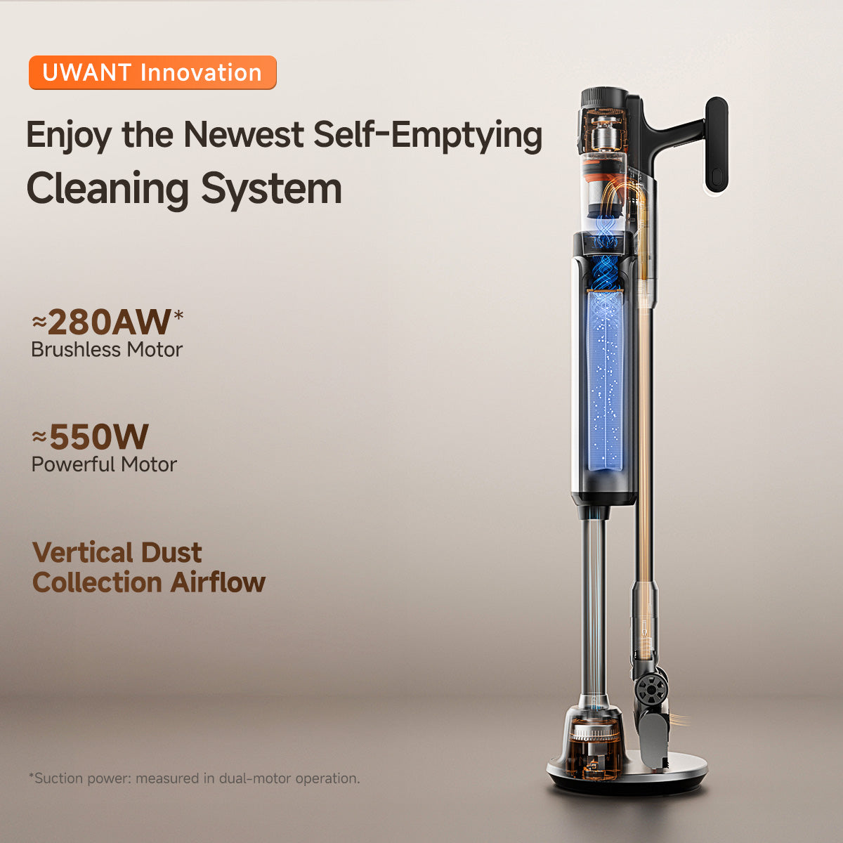 UWANT V600 Self-Emptying Stick Vacuum
