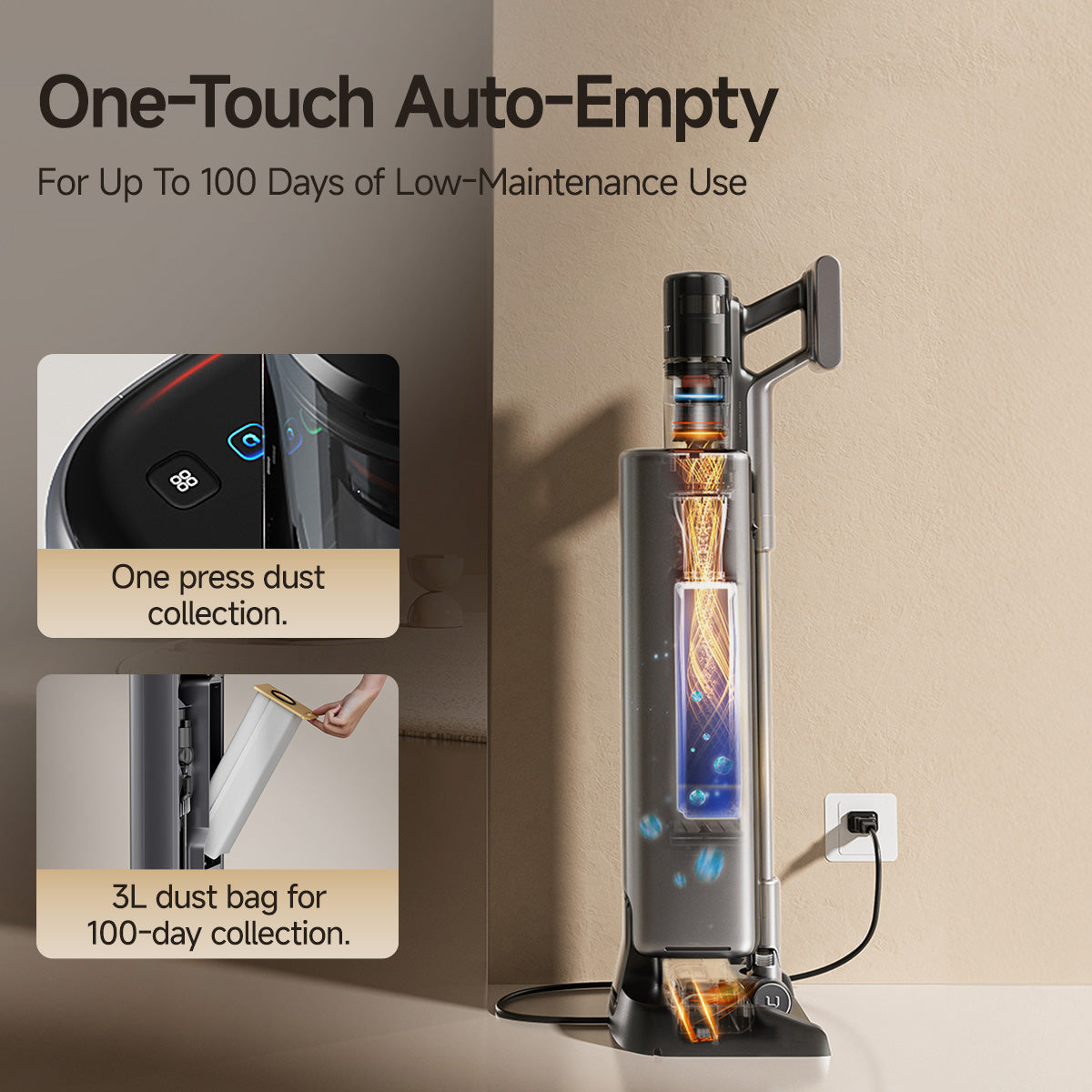 UWANT V800 Self-Emptying Stick Vacuum